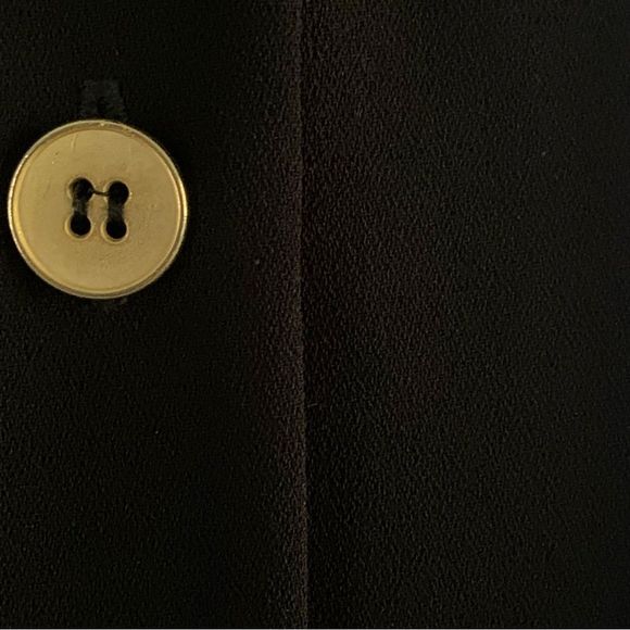 LIZ CLAIBORNE VINTAGE BLACK DRESS | 44” LENGTH | STUNNING  CONDITION | PETITE 6 - Picture 12 of 16